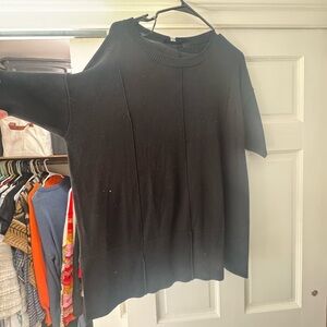 Cable & Gauge Black Two-Piece Sweater Lounge Set – Size L (NWT)